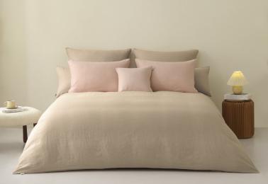 Ledina Leinenbettwäsche Ceve beige 