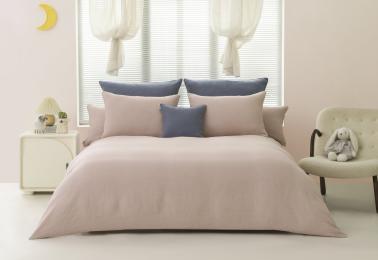 Ledina Leinenbettwäsche Lina puderrosa 