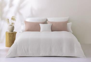 Ledina Leinenbettwäsche Natur weiß 