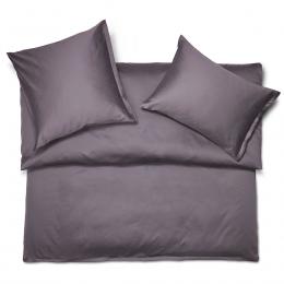 Schlossberg Satin Noblesse uni prune Kissen 40x30