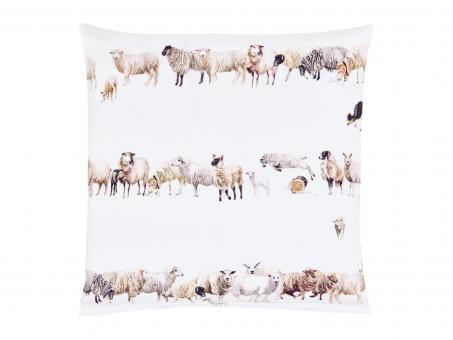 Christian Fischbacher Satin-Bettwäsche COUNTING SHEEP Set 135x200 + 80x80