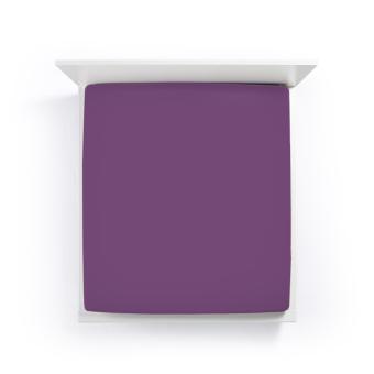 FORMESSE Bella Donna Jersey Spannbettlaken 90x190 - 100x220 Brombeer 