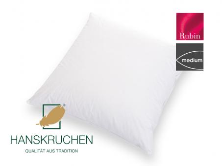 HANSKRUCHEN Daunenkissen RUBIN medium 80x80, 900g