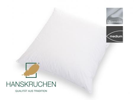 HANSKRUCHEN Daunenkissen DIAMANT mittel 80x80, 900g