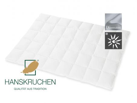 HANSKRUCHEN Dauneneinziehdecke DIAMANT extra leicht 135x200