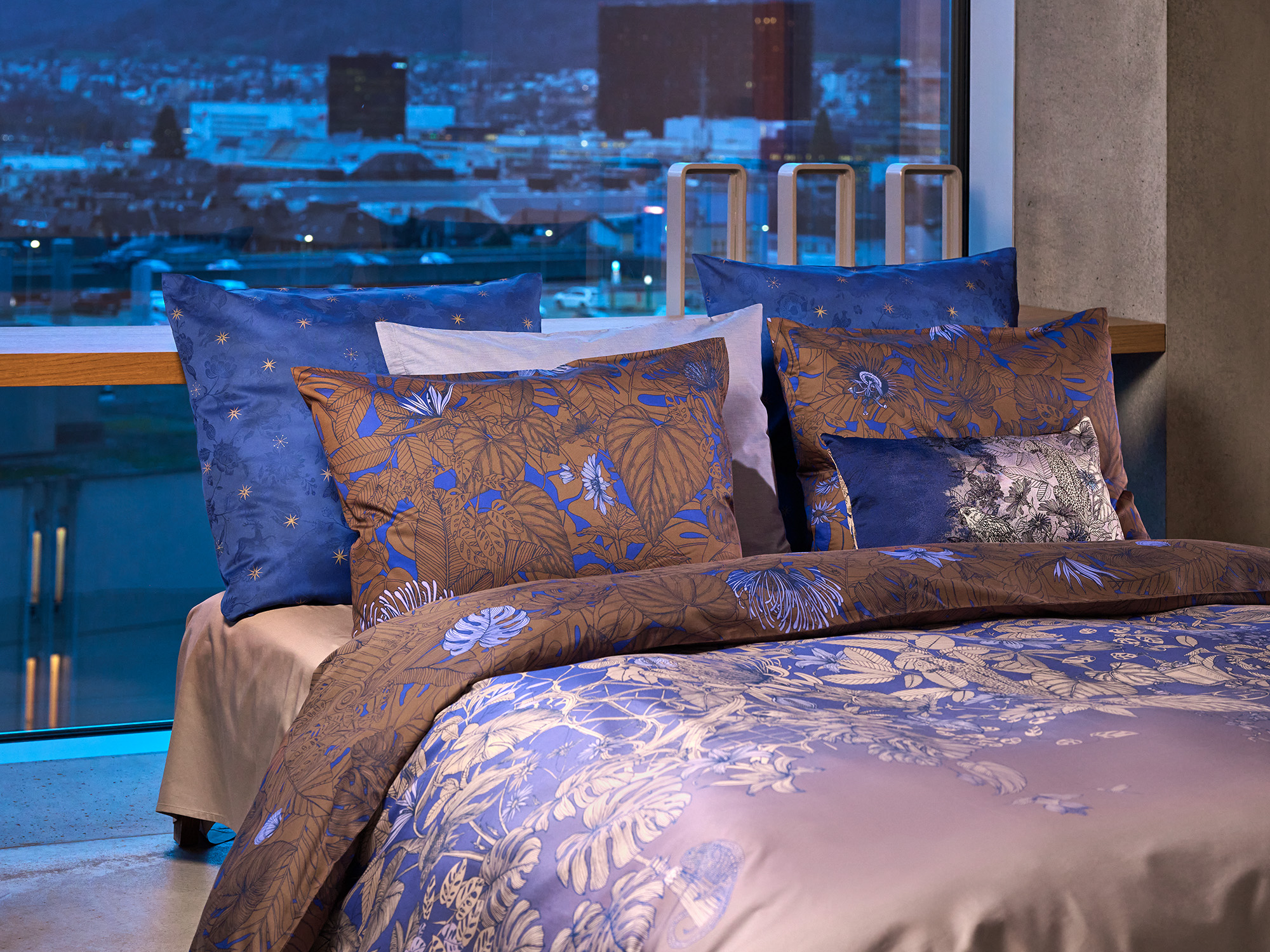 Christian Fischbacher Satin BLUE HOUR 